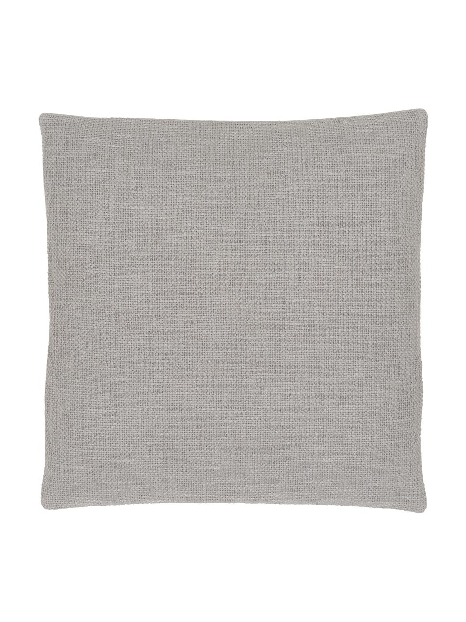 Federa arredo color grigio Anise, 100% cotone, Grigio, Larg. 45 x Lung. 45 cm