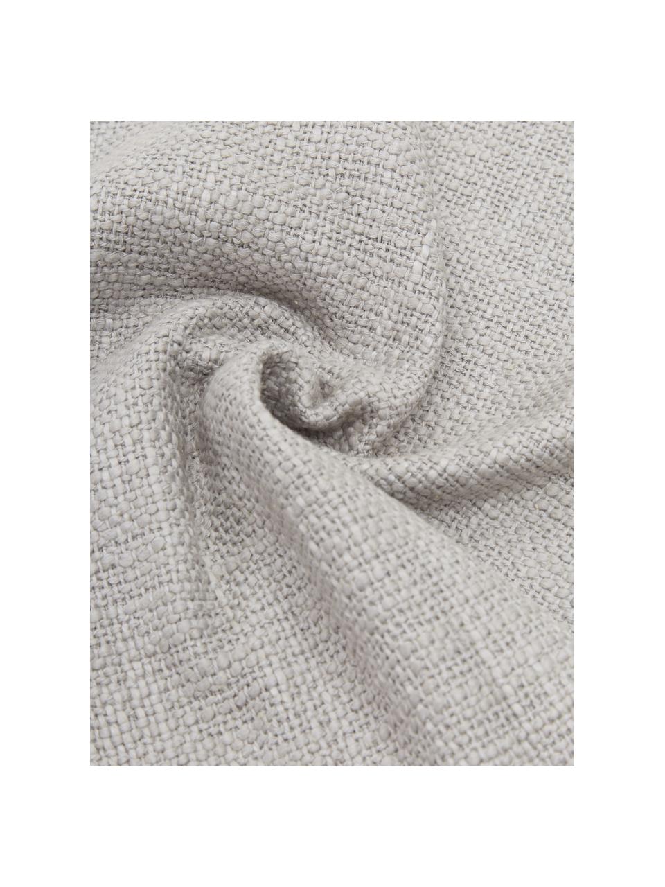 Federa arredo color grigio Anise, 100% cotone, Grigio, Larg. 45 x Lung. 45 cm