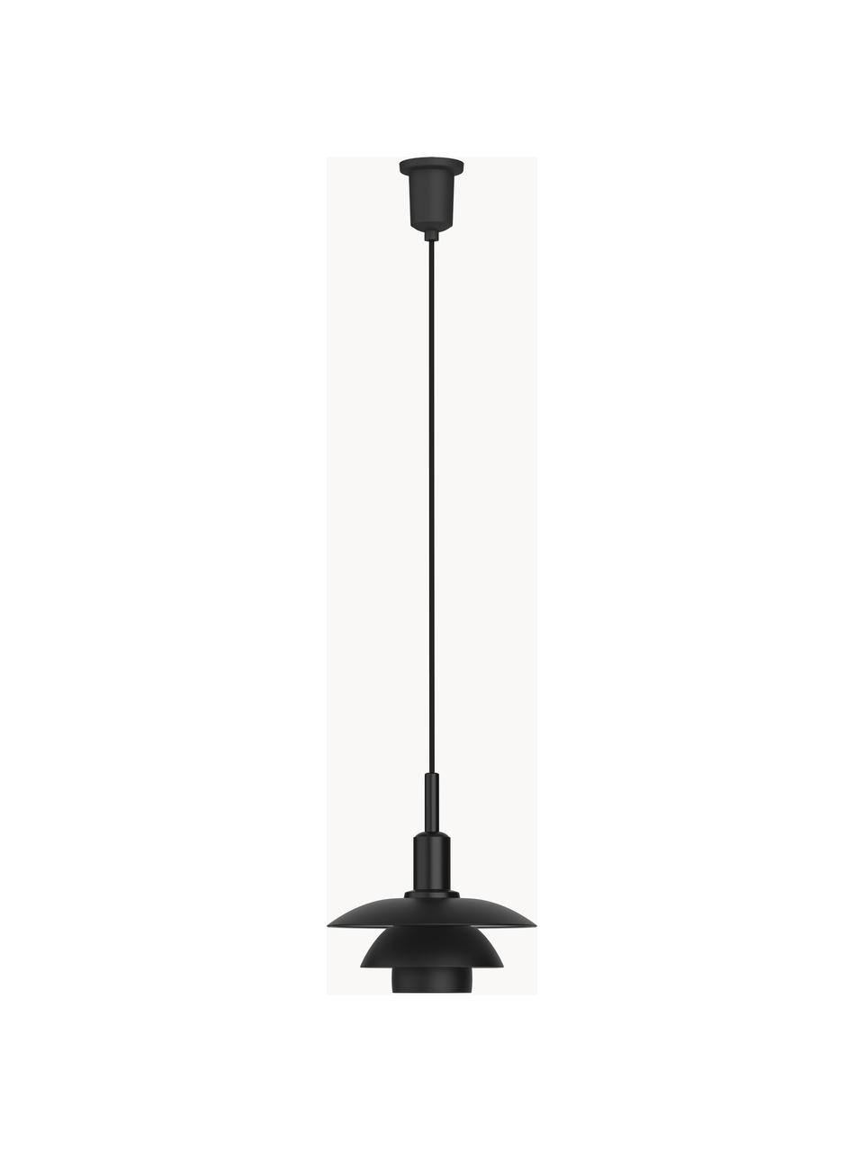 Lámpara de techo pequeña PH 3/3, Cable: cubierto en tela, Negro, Ø 29 x Al 30 cm