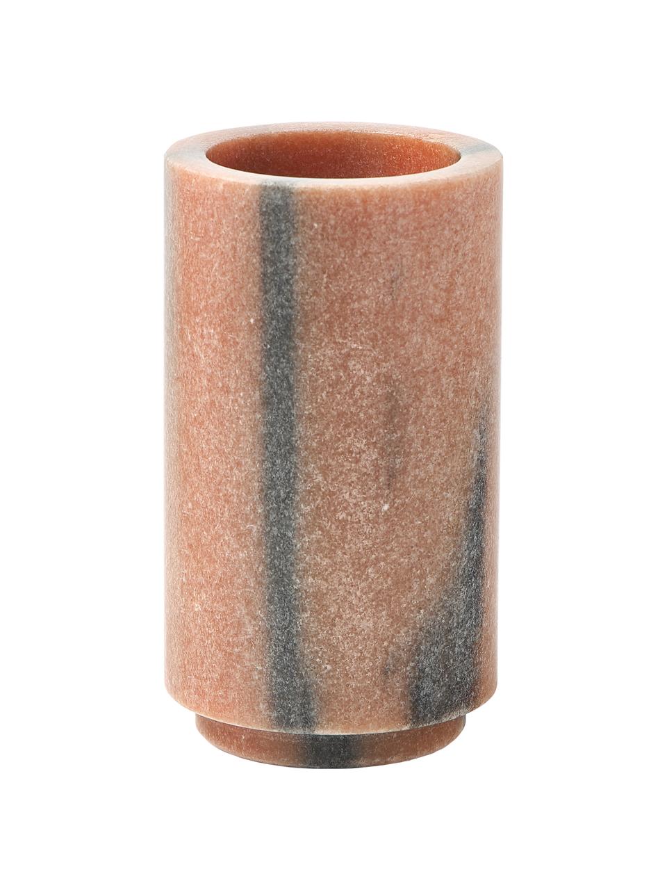 Kubek na szczoteczki z marmuru Simba, Marmur, Terakota, marmurowy, Ø 8 x W 14 cm