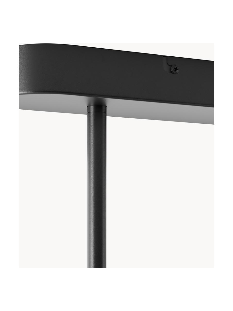 Lampada a sospensione grande a LED Odeon, Paralume: metallo, acrilico, Struttura: metallo verniciato a polv, Nero, bianco, Larg. 80 x Alt. 85 cm