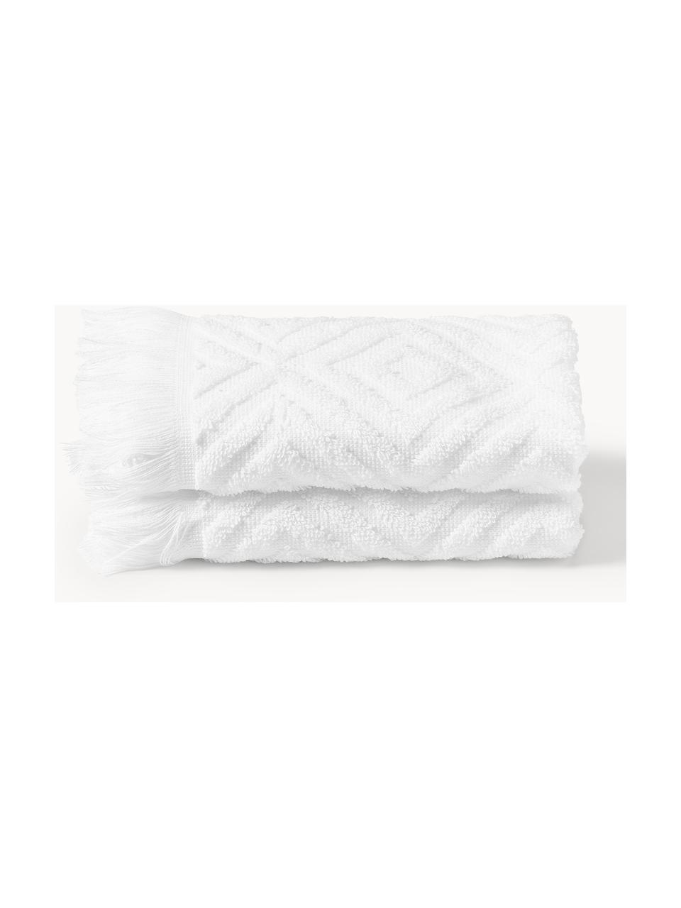 Handdoek Jacqui in verschillende hoog-laag patroon | Westwing