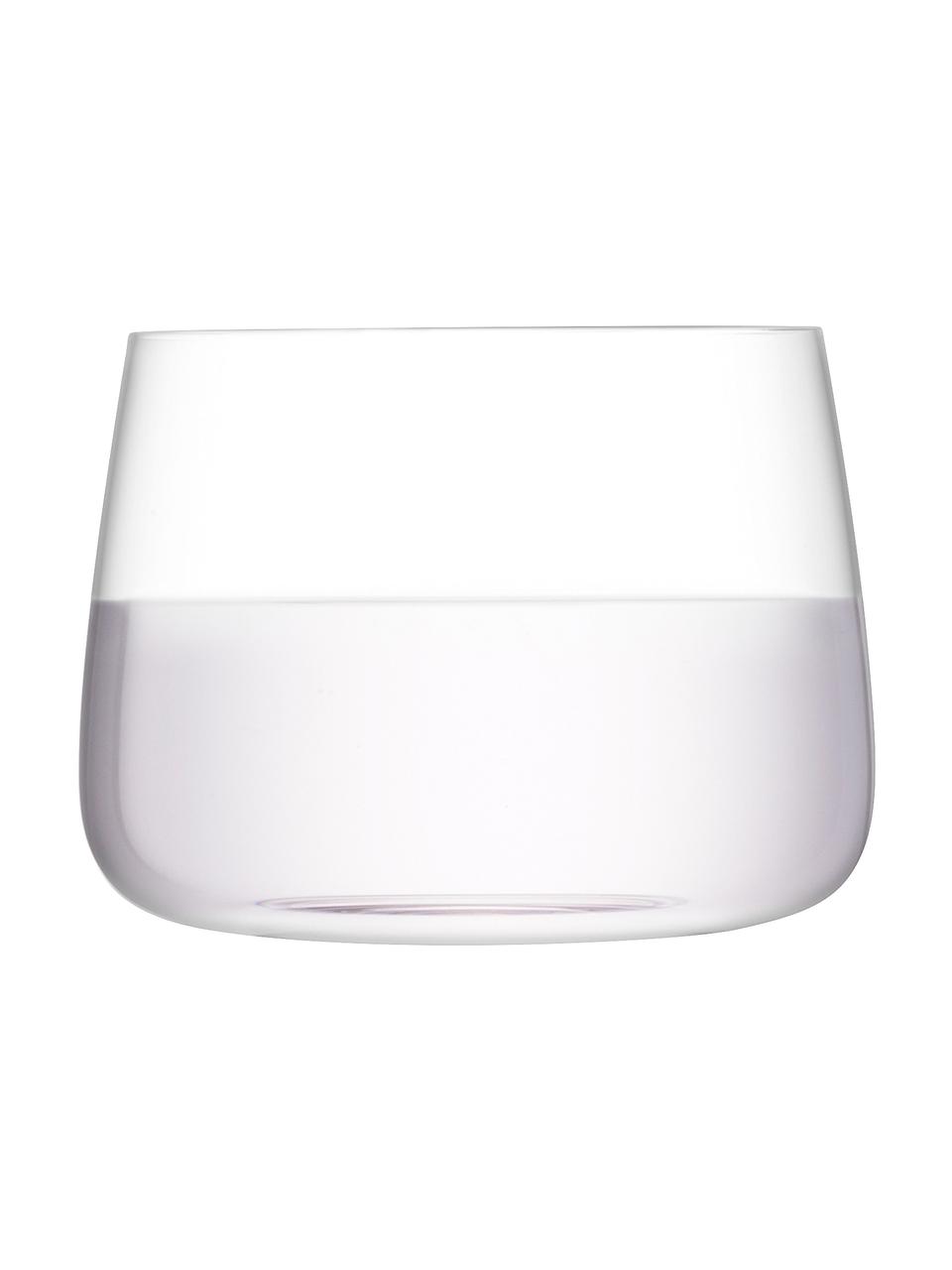 Wassergläser Metropolitan, 4 Stück, Glas, Transparent, Ø 9 x H 7 cm, 360 ml