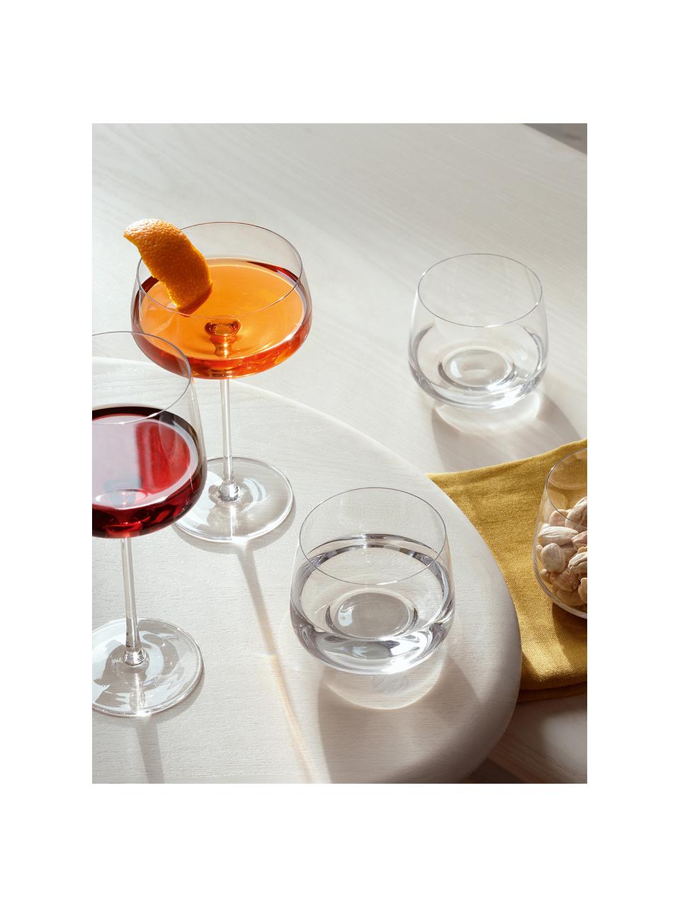 Waterglazen Metropolitan, 4 stuks, Glas, Transparant, Ø 9 x H 7 cm, 360 ml