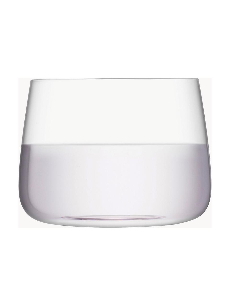 Vasos Metropolitan, 4 uds., Vidrio, Transparente, Ø 9 x Al 7 cm, 360 ml