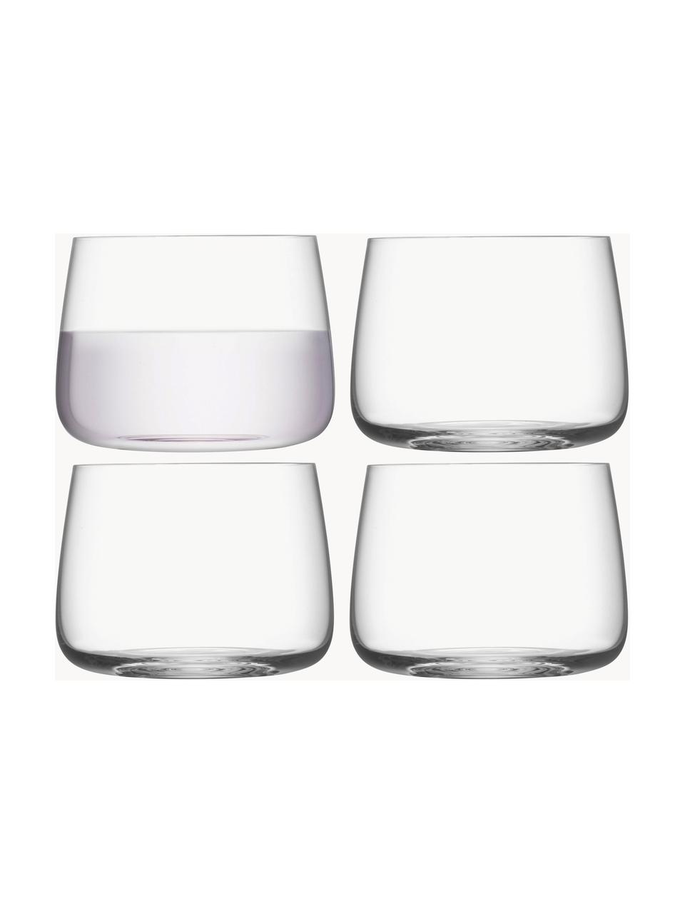 Verres à eau Metropolitan, 4 pièces, Verre, Transparent, Ø 9 x haut. 7 cm, 360 ml