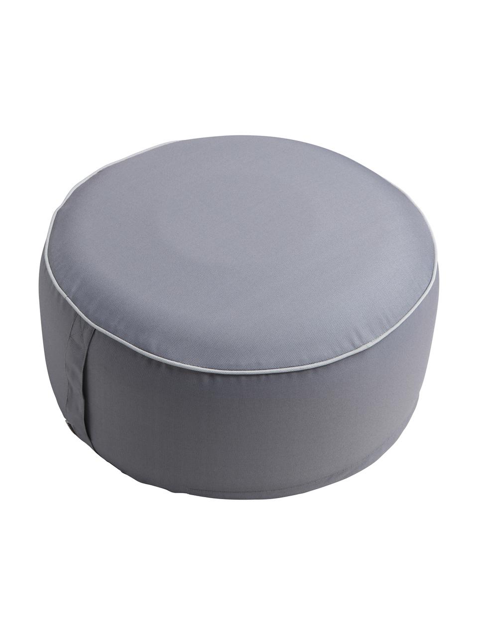 Pouf gonflable Maxime, Gris foncé, Ø 55 x haut. 25 cm