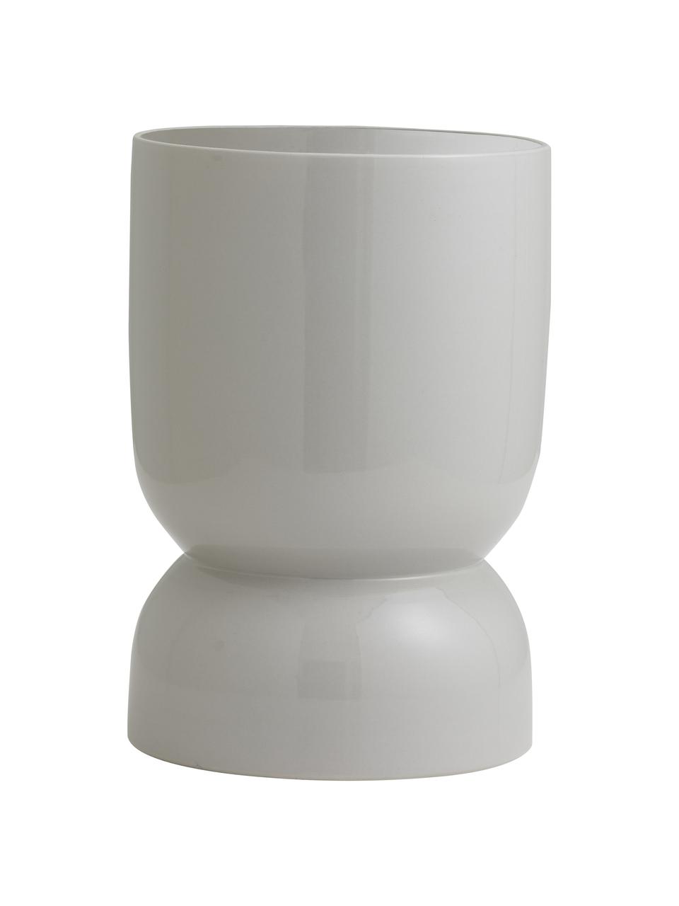 Großer Übertopf Ajon aus Keramik, Keramik, Grau, Ø 18 x H 28 cm