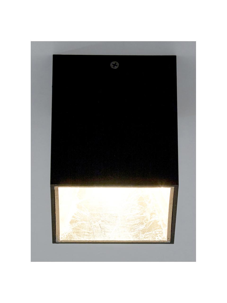 LED-Deckenspot Marty-Gold mit Antik-Finish, Schwarz, Goldfarben, B 10 x H 12 cm