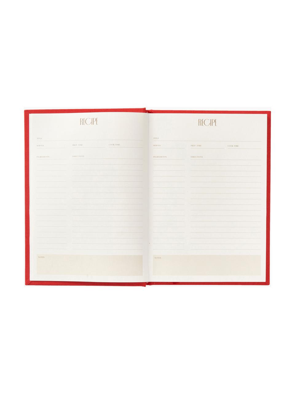 Kniha receptovToday's Special, Papier, bavlnená látka, sivá lepenka
Tento produkt je vyrobený z trvalo udržateľného dreva s certifikátom FSC®., Lomená biela, červená, Š 17 x V 24 cm