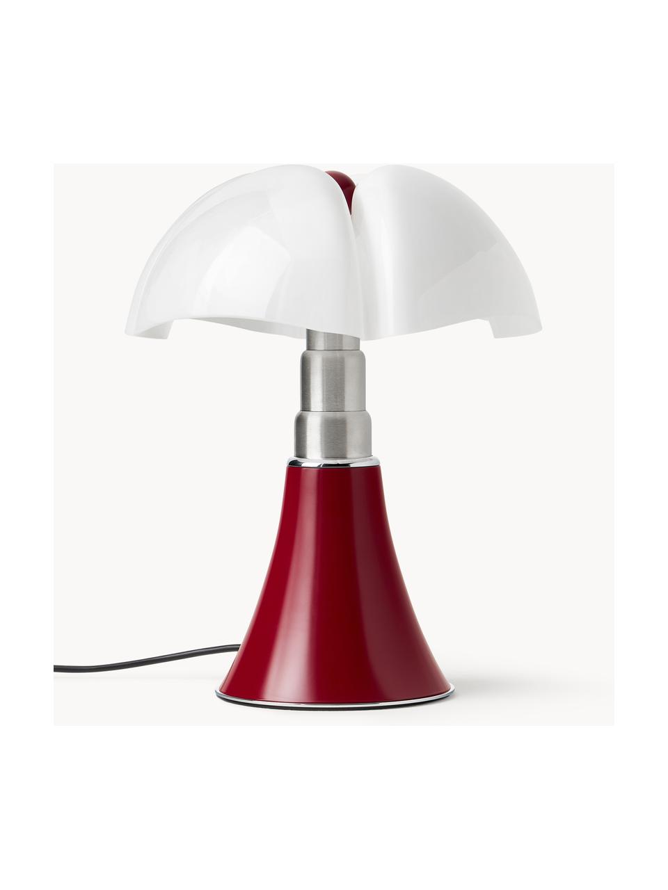 Lampe à poser LED à intensité variable Pipistrello, Lie de vin, mat, Ø 27 x haut. 35 cm