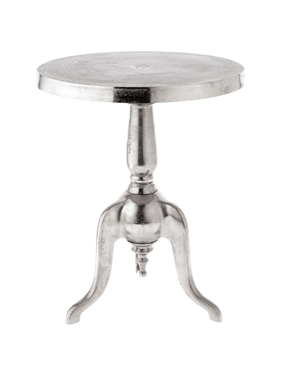 Okrągły stolik pomocniczy Mona, Aluminium, Aluminiowy, Ø 51 x W 63 cm