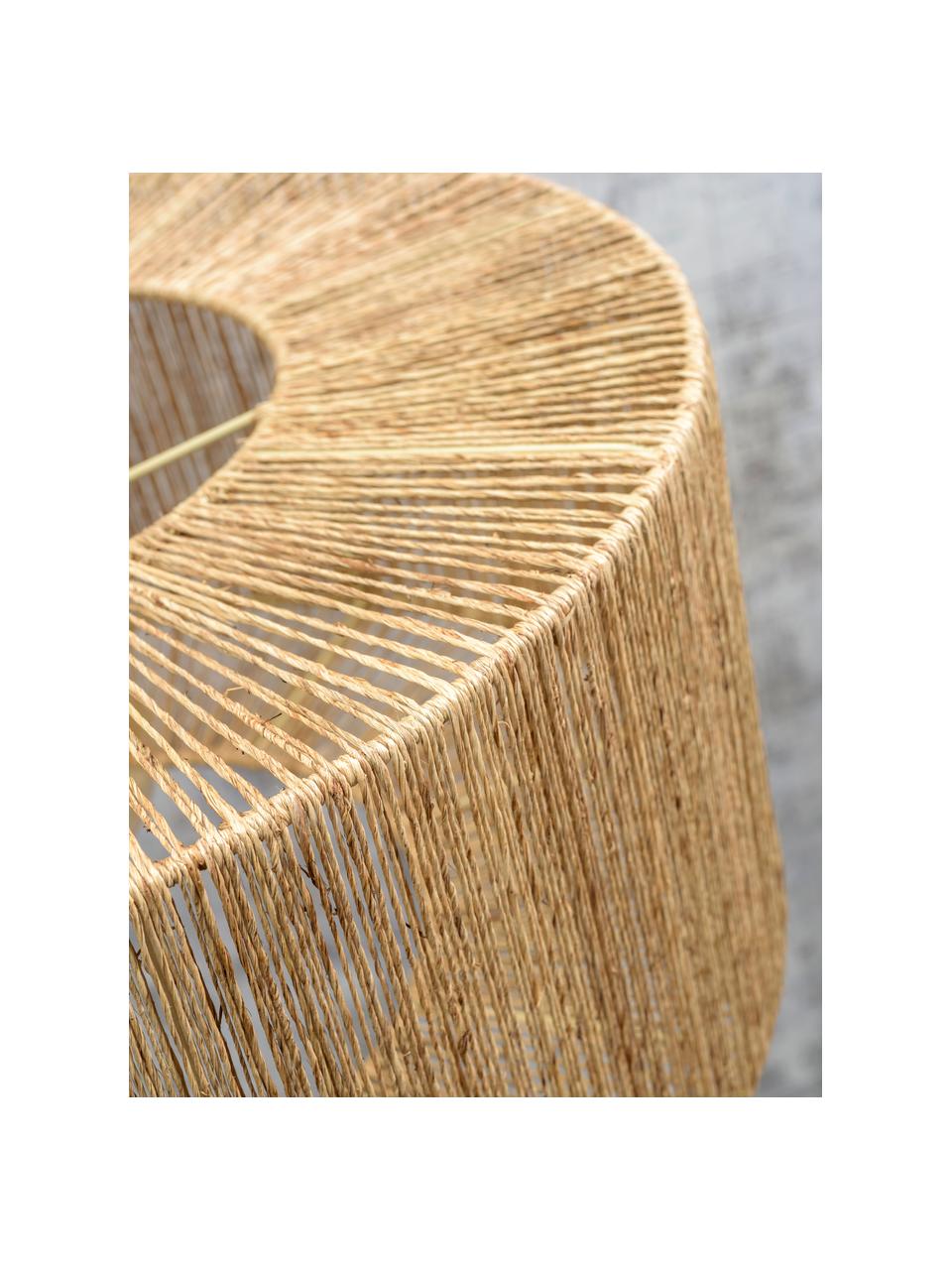 Boho stropní svítidlo z juty Iguazu, Hnědá, Ø 50 cm, V 22 cm