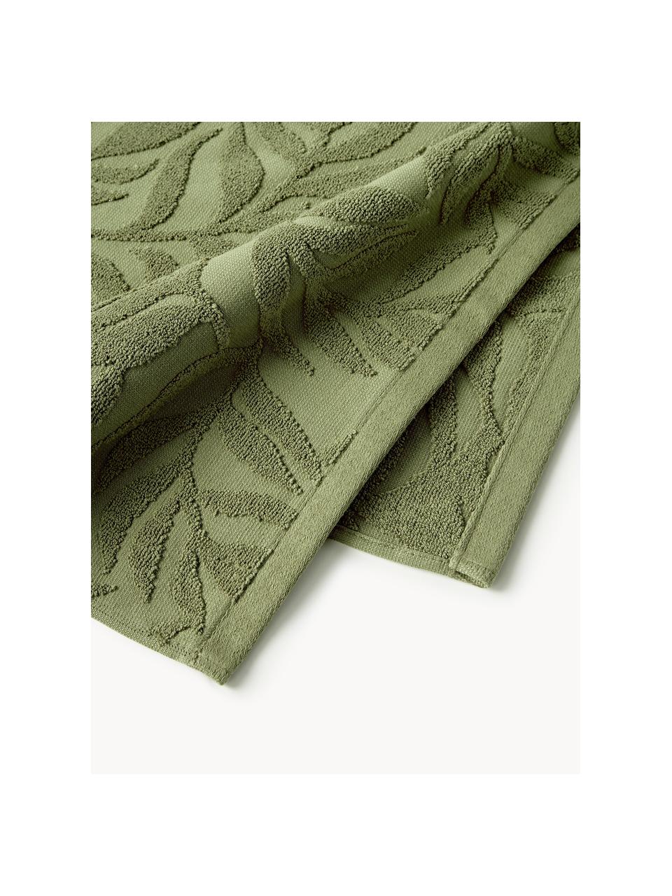 Ręcznik Leaf, różne rozmiary, Ciemny zielony, Ręcznik, S 50 x D 100 cm, 2 szt.