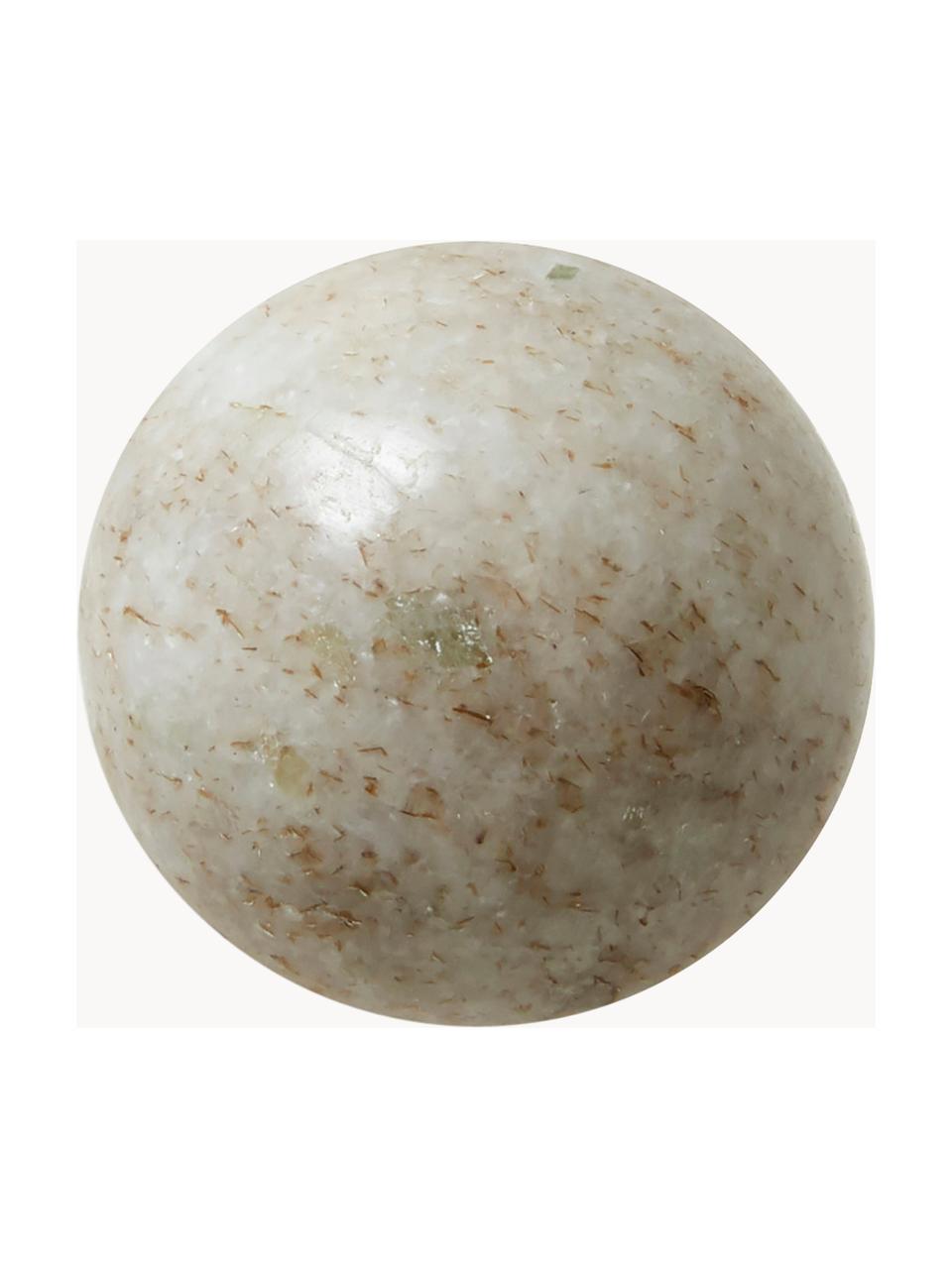 Marmeren wandhaak Acton, Marmer, Beige, gemarmerd, Ø 3 x D 5 cm