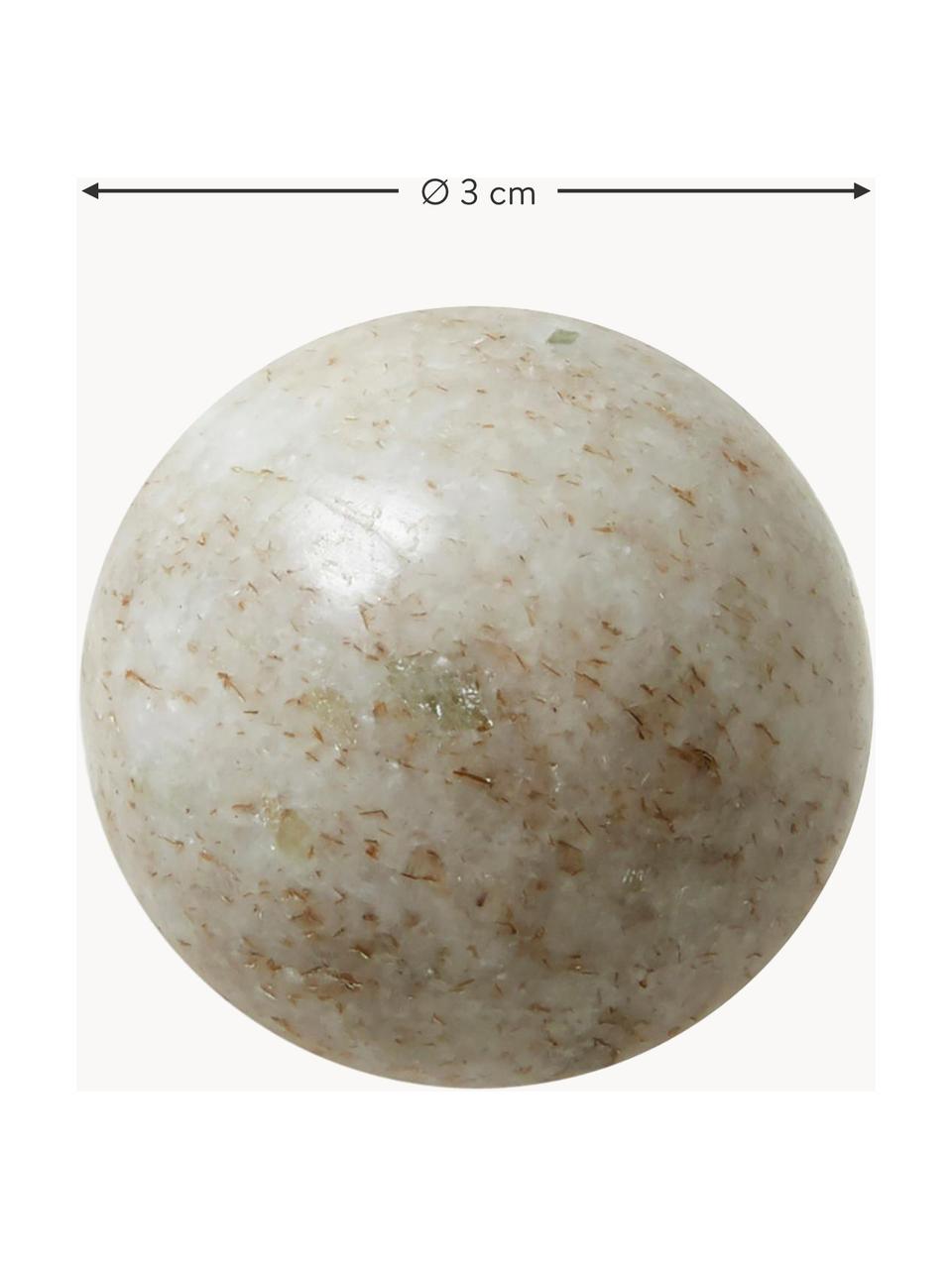 Marmor-Wandhaken Acton, Marmor, Beige, marmoriert, Ø 3 x T 5 cm