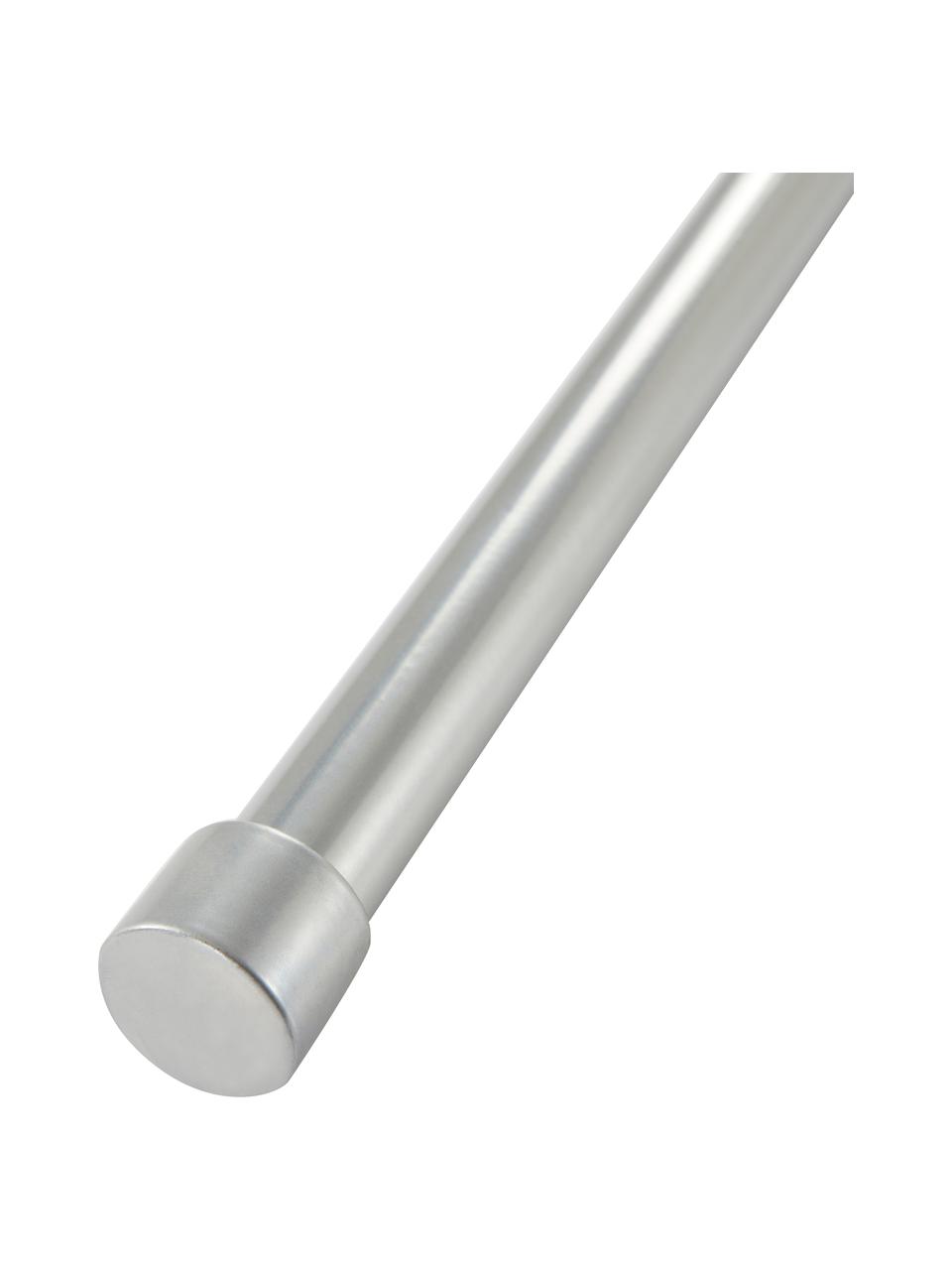 Gordijnroede Basic in zilver, B 67-180 cm, Gecoat metaal, Zilverkleurig, B 67-180 x H 3 cm