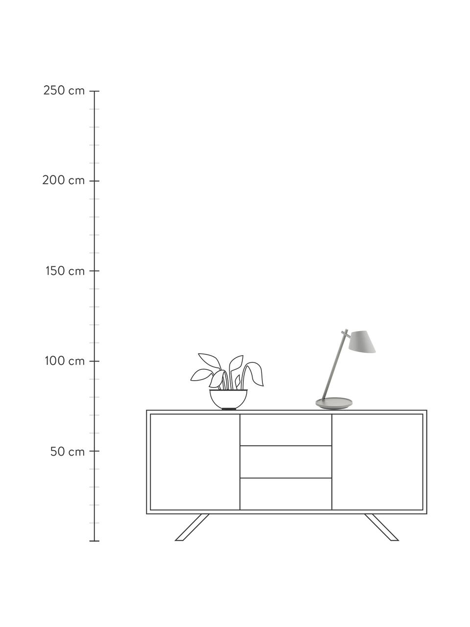 Lampa biurkowa LED z funkcją przyciemniania Stay, Szary, Ø 20 x W 45 cm