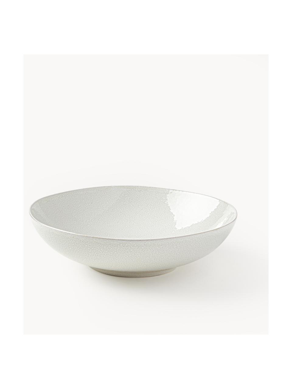 Tanier na cestoviny s reaktívnou glazúrou Gemma, 2 ks, Kamenina, Biela, Ø 19 x V 5 cm