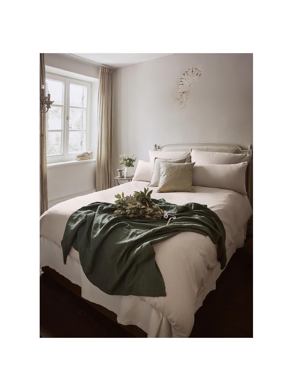 Flanelová posteľná bielizeň Biba, Béžová, 135 x 200 cm + 1 vankúš 80 x 80 cm