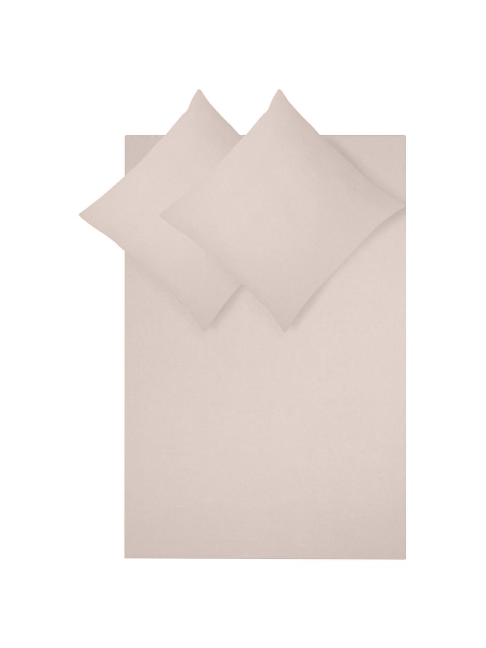 Flanell-Bettwäsche Biba in Beige, Webart: Flanell Flanell ist ein k, Beige, 135 x 200 cm + 1 Kissen 80 x 80 cm