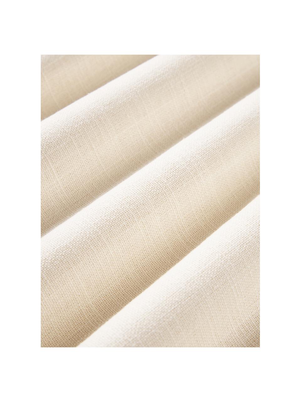 Copricuscino in cotone Vicky, 100% cotone, Bianco crema, Larg. 50 x Lung. 50 cm