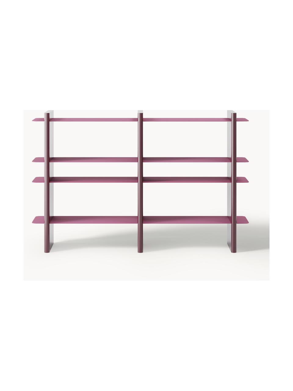 Regal Rami mit Metall-Elementen, Gestell: Mitteldichte Holzfaserpla, Pink, Weinrot, B 160 x H 101 cm