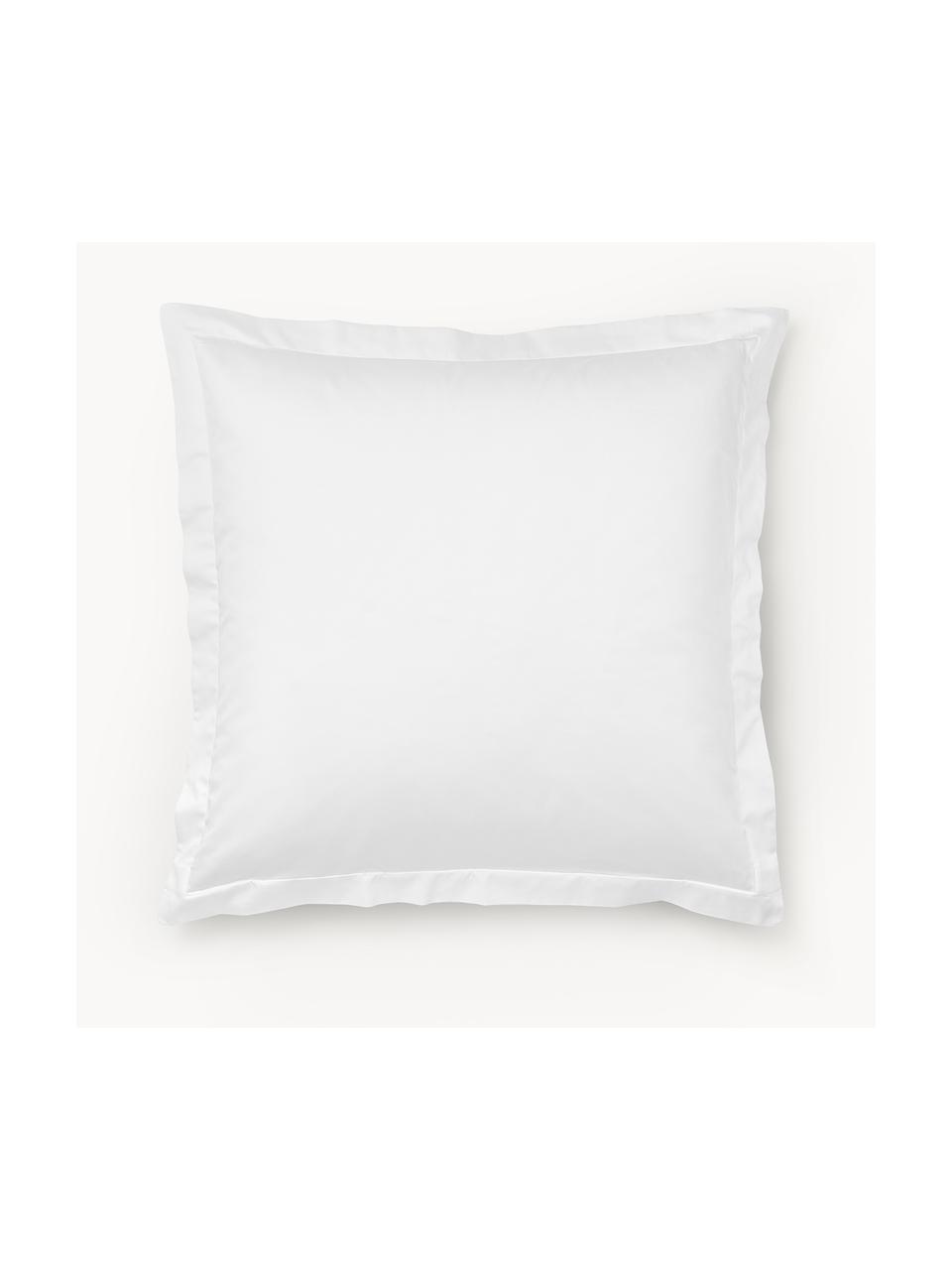 Baumwollsatin-Kopfkissenbezug Premium, Webart: Satin Fadendichte 400 TC,, Weiss, B 40 x L 80 cm