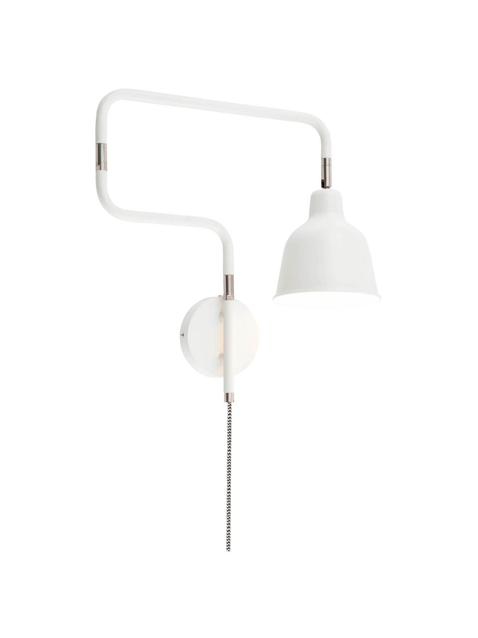 Nástenná lampa so zástrčkou Multi, Biela