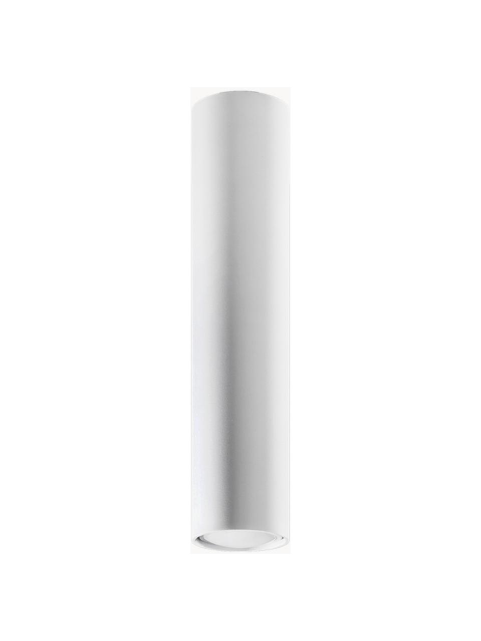 Faretto da soffitto Castro, alt. 40 cm, Acciaio rivestito, Bianco opaco, Ø 6 x Alt. 40 cm