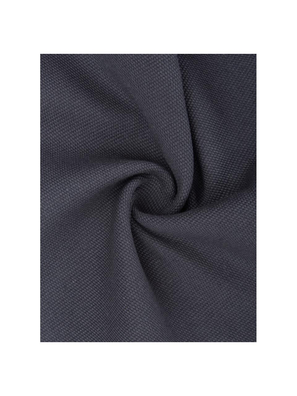 Katoenen kussenhoes Mads in donkerblauw, 100% katoen, Donkerblauw, B 40 x L 40 cm