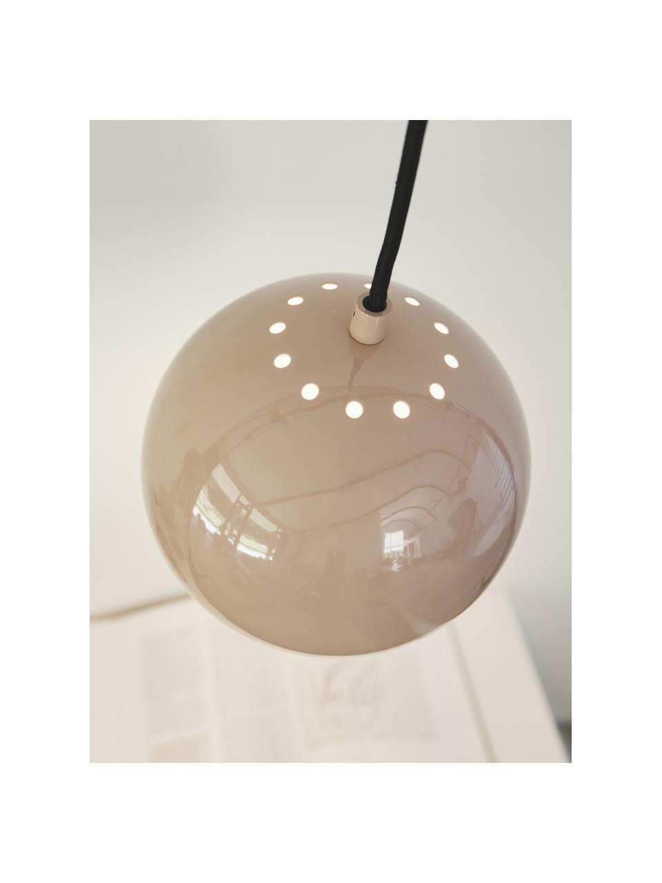 Malé závěsné svítidlo ve tvaru koule Ball, Béžová, Ø 18 cm, V 16 cm