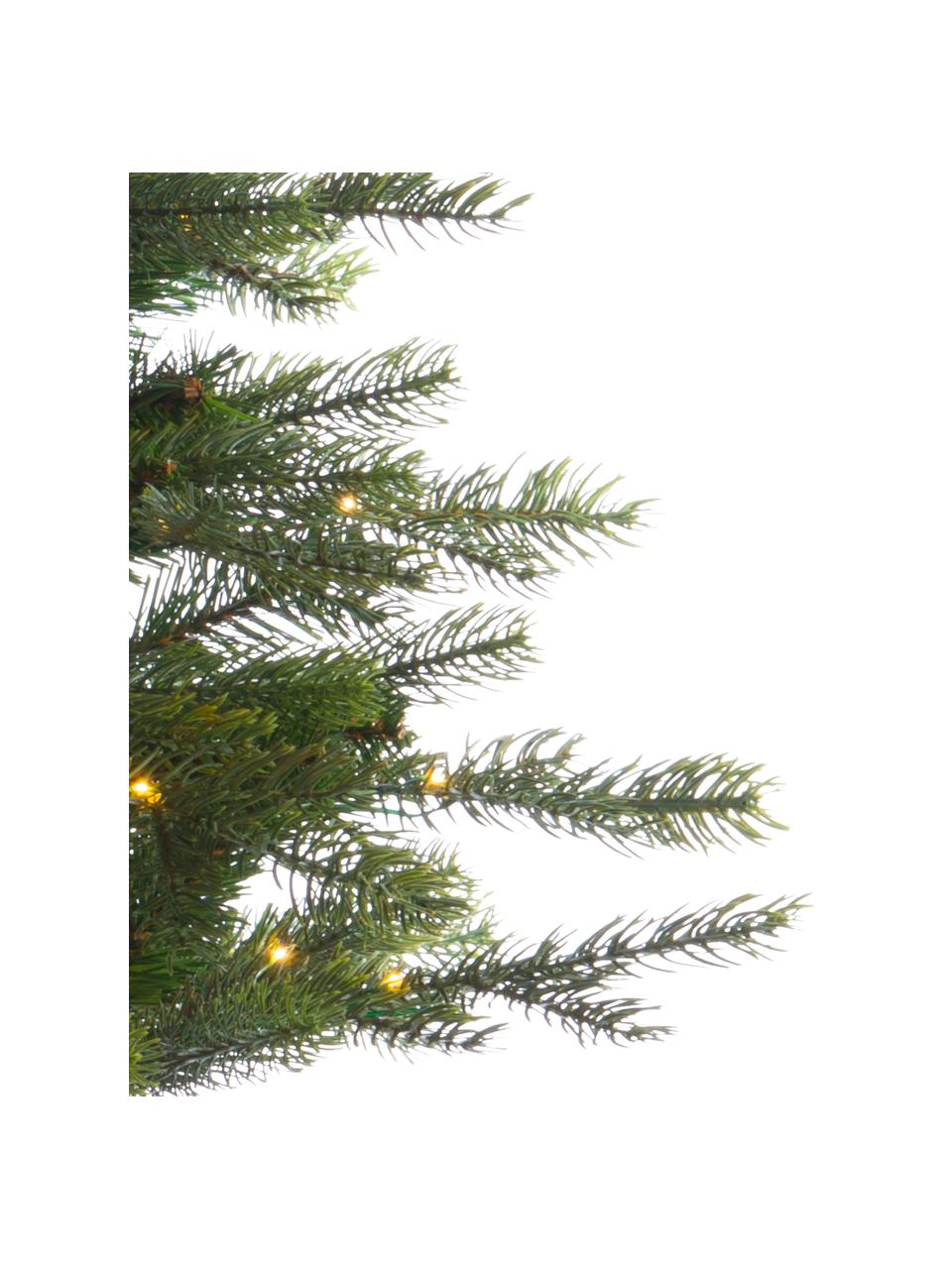 Albero di Natale LED artificiale Grandis, alt. 90 cm, Plastica, Verde, nero, Ø 63 x Alt. 90 cm