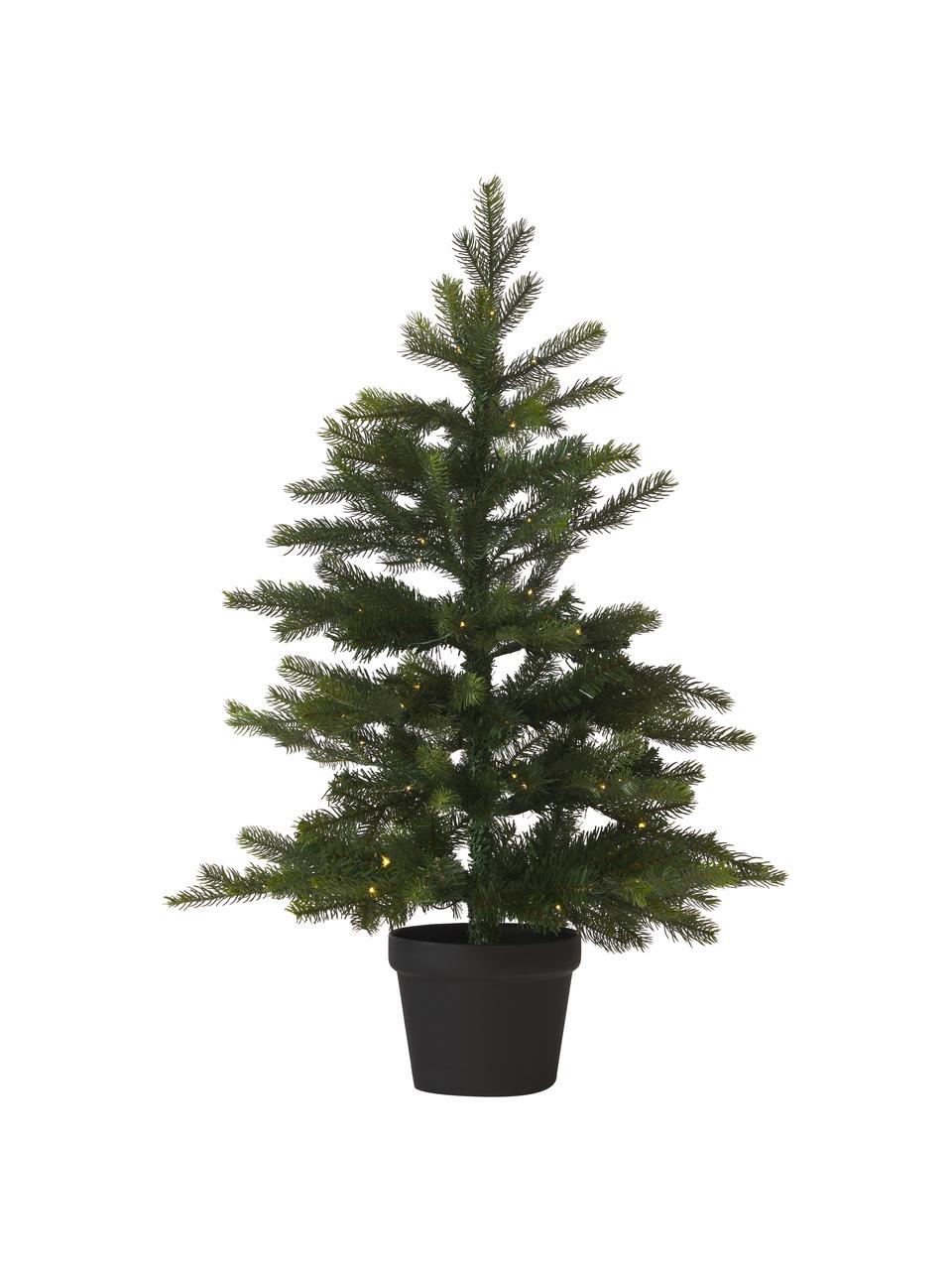 Decoratieve LED kerstboom Grandis H 90 cm, Kunststof, Groen, Ø 63 x H 90 cm