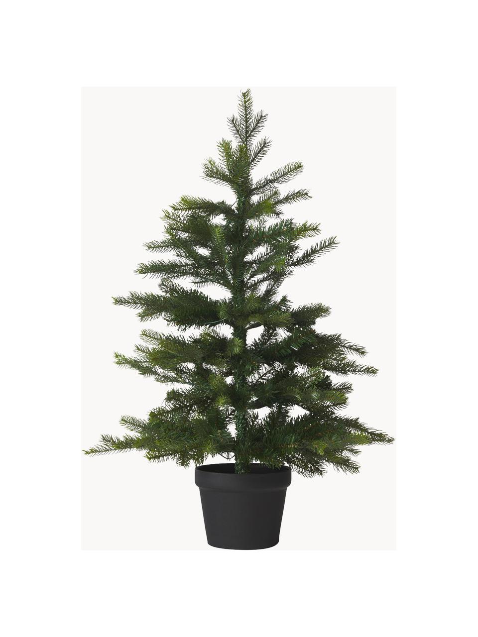 Künstlicher LED-Weihnachtsbaum Grandis H 90 cm, Kunststoff, Dunkelgrün, Ø 63 x H 90 cm