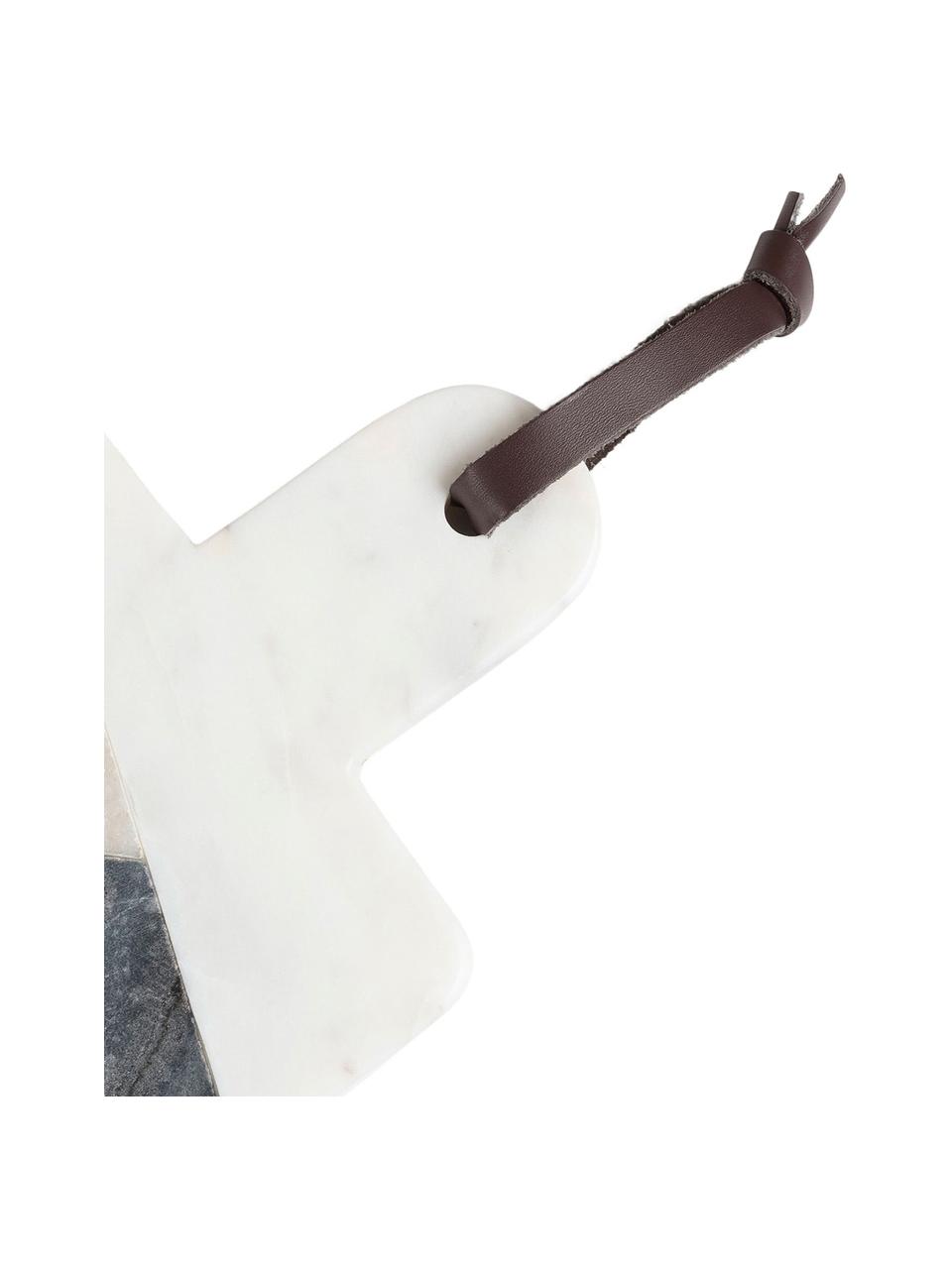Mramorové prkénko Bradney, Keramika, mramor, imitace kůže, Více barev, mramorovaná, D 30 cm, Š 15 cm