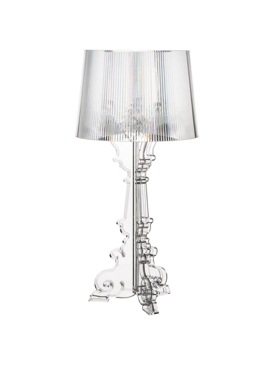 Lampa stołowa Bourgie, Transparentny, Ø 37 x W 78 cm