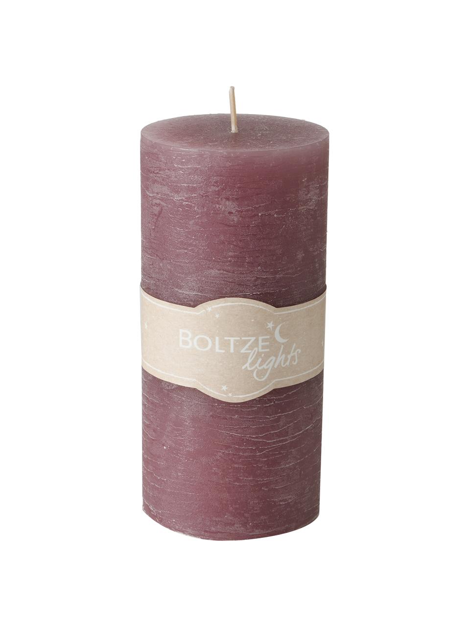 Set de velas Trent, 3 uds., Cera, Tonos rosas y lilas, Ø 7 x Al 15 cm