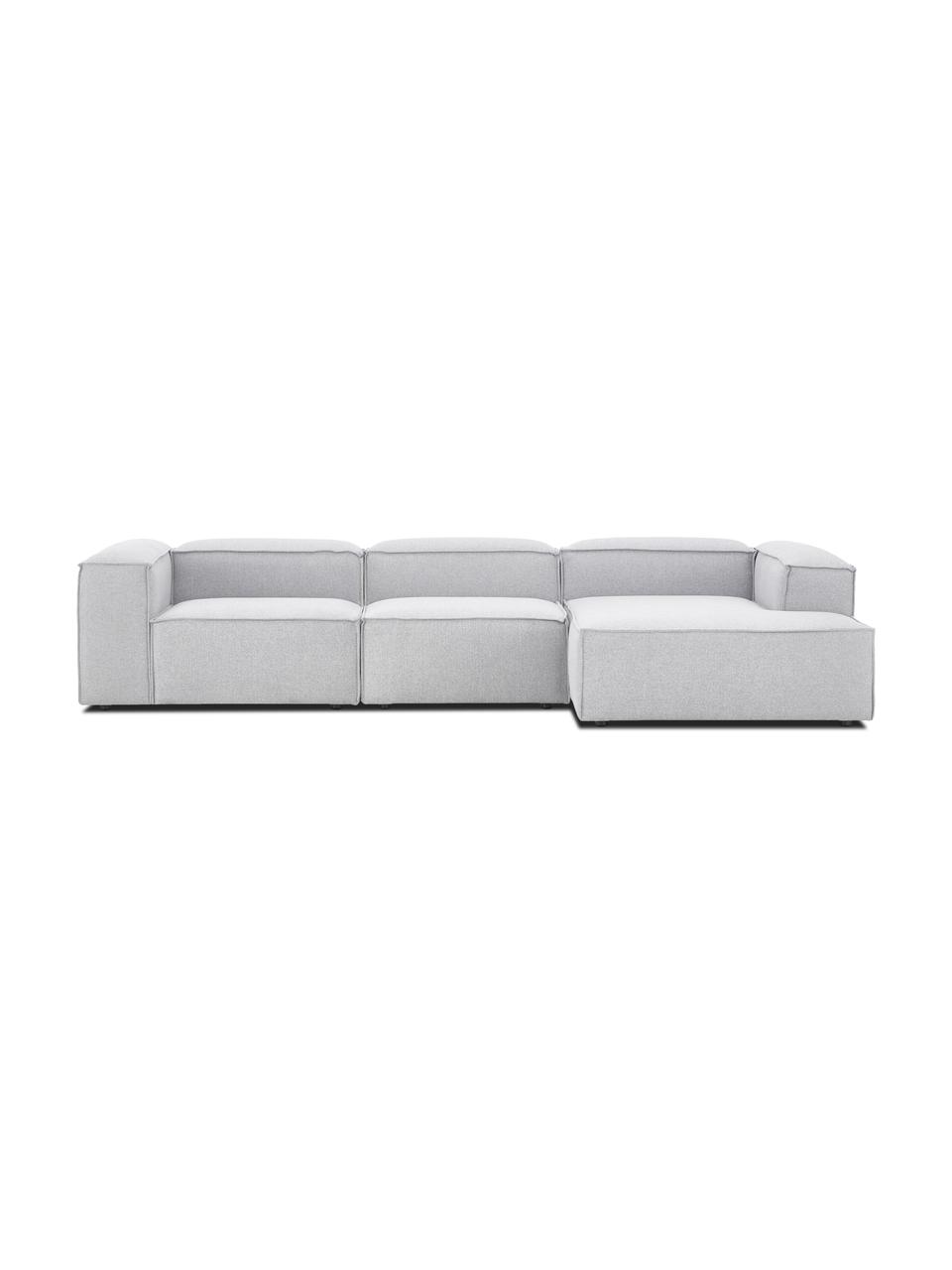 Modulárna rohová pohovka Lennon, Svetlosivá, Š 327 x H 180 cm, pravé rohové prevedenie