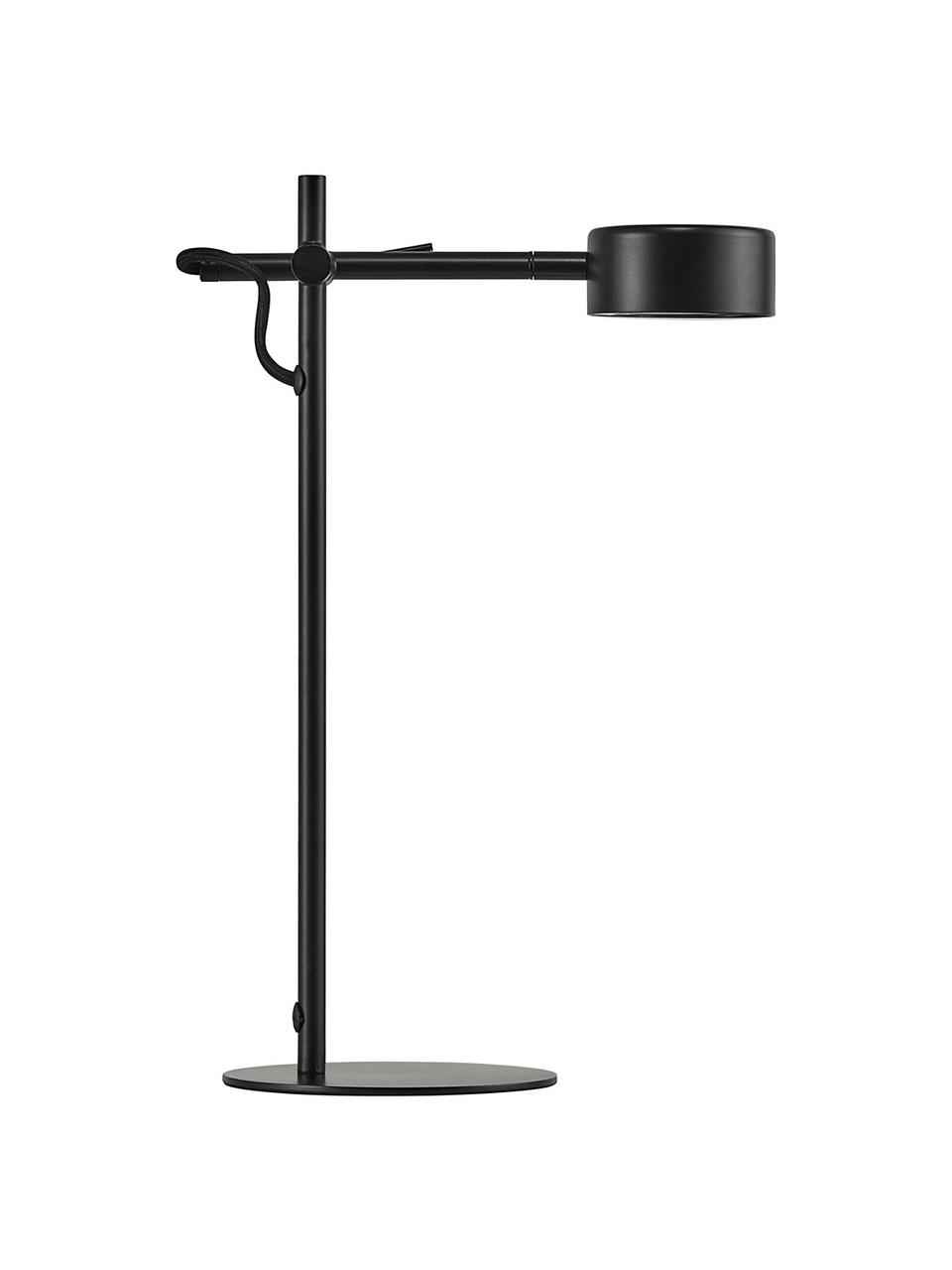 Lampe de bureau LED à intensité variable Clyde, Noir, larg. 15 x haut. 41 cm