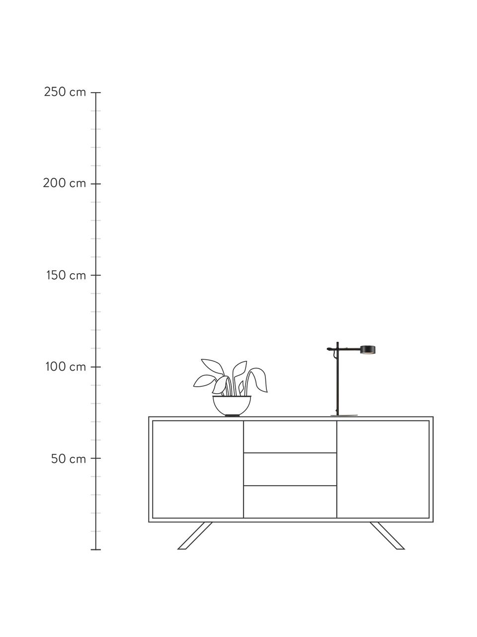 Lampa biurkowa LED z funkcją przyciemniania Clyde, Czarny, S 15 x W 41 cm