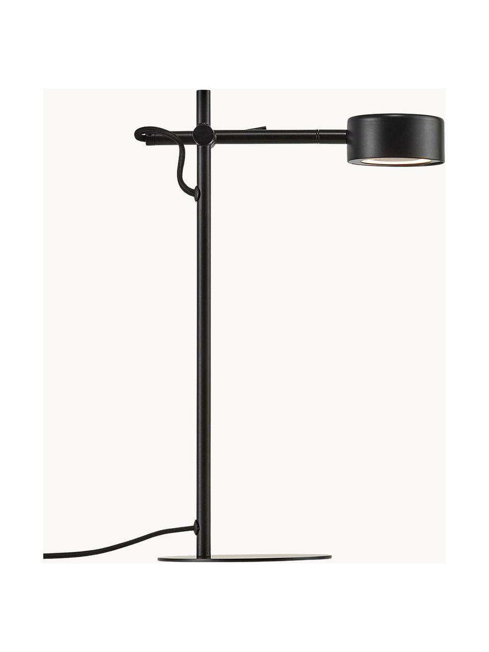 Stmievateľná stolová LED lampa Clyde, Čierna, Š 15 x V 41 cm