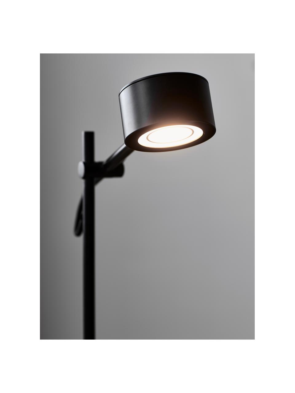 Lampada da scrivania a LED luce regolabile Clyde, Paralume: metallo rivestito, Base della lampada: metallo rivestito, Nero, Larg. 15 x Alt. 41 cm