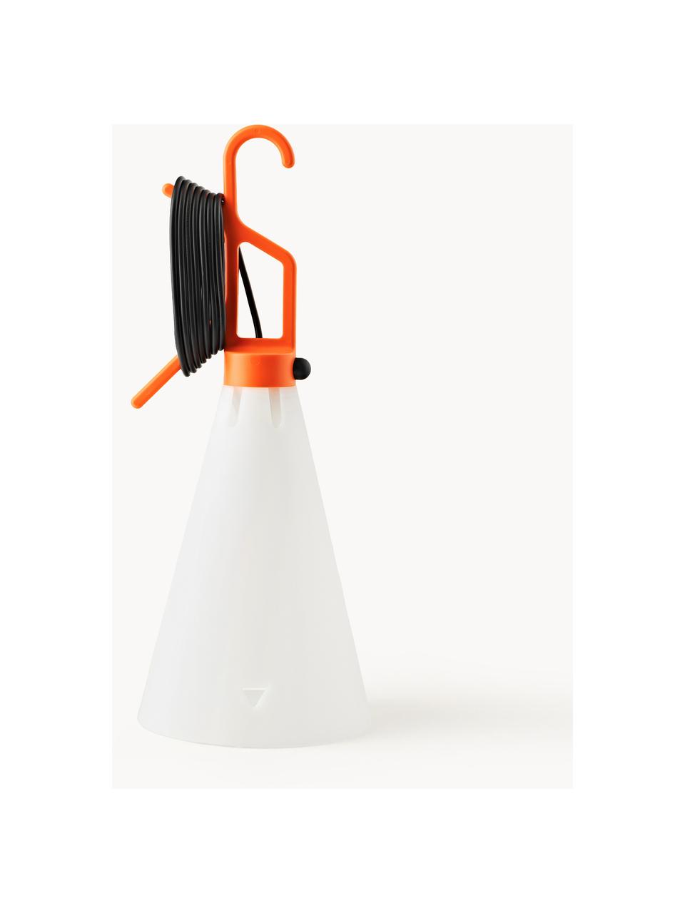 Tischlampe Mayday, Kunststoff, Orange, Weiss, Ø 23 x H 55 cm