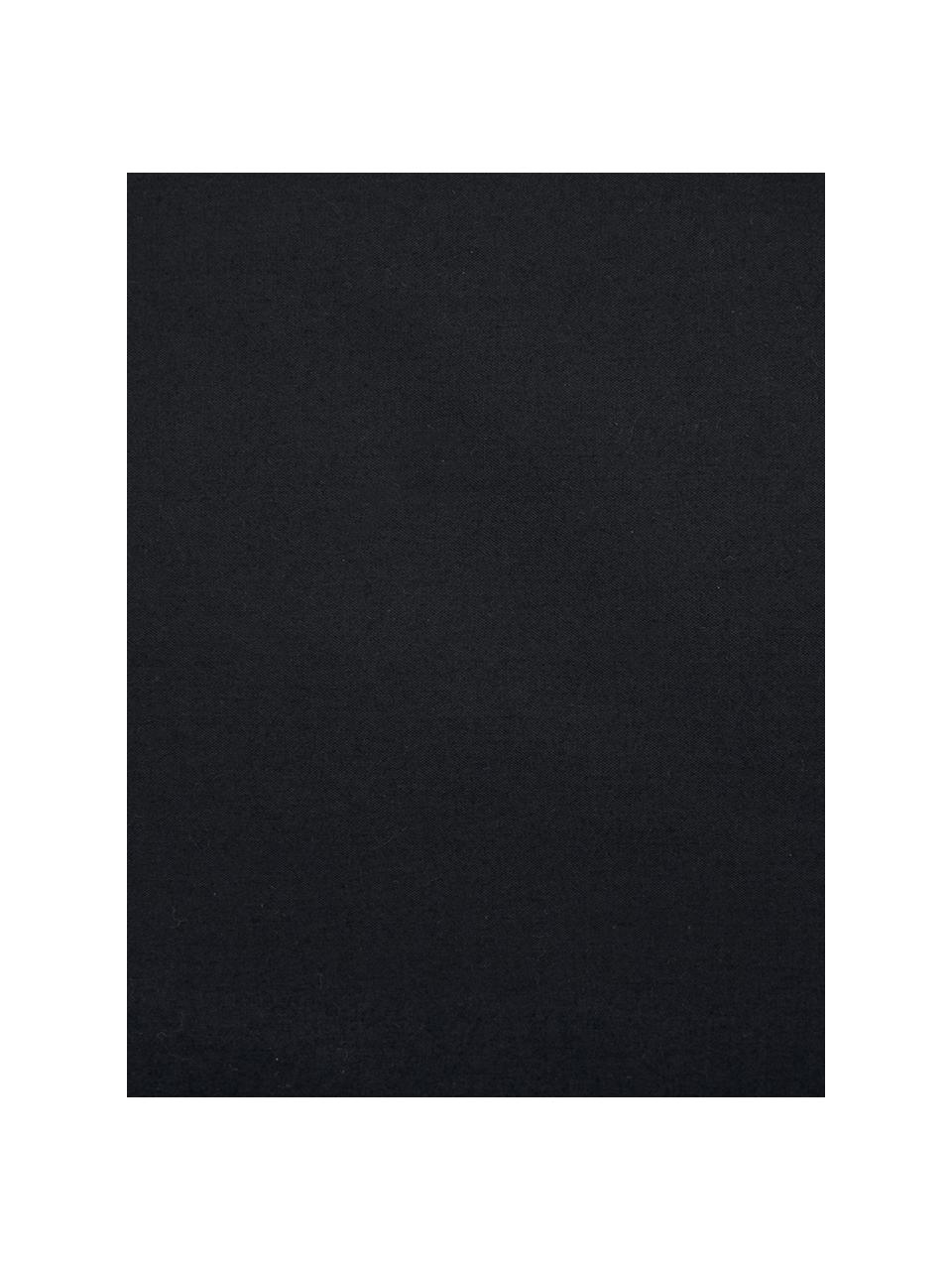 Taie d'oreiller 65x65 percale à imprimé marbré Malin, 2 pièces, Noir, blanc, 65 x 65 cm