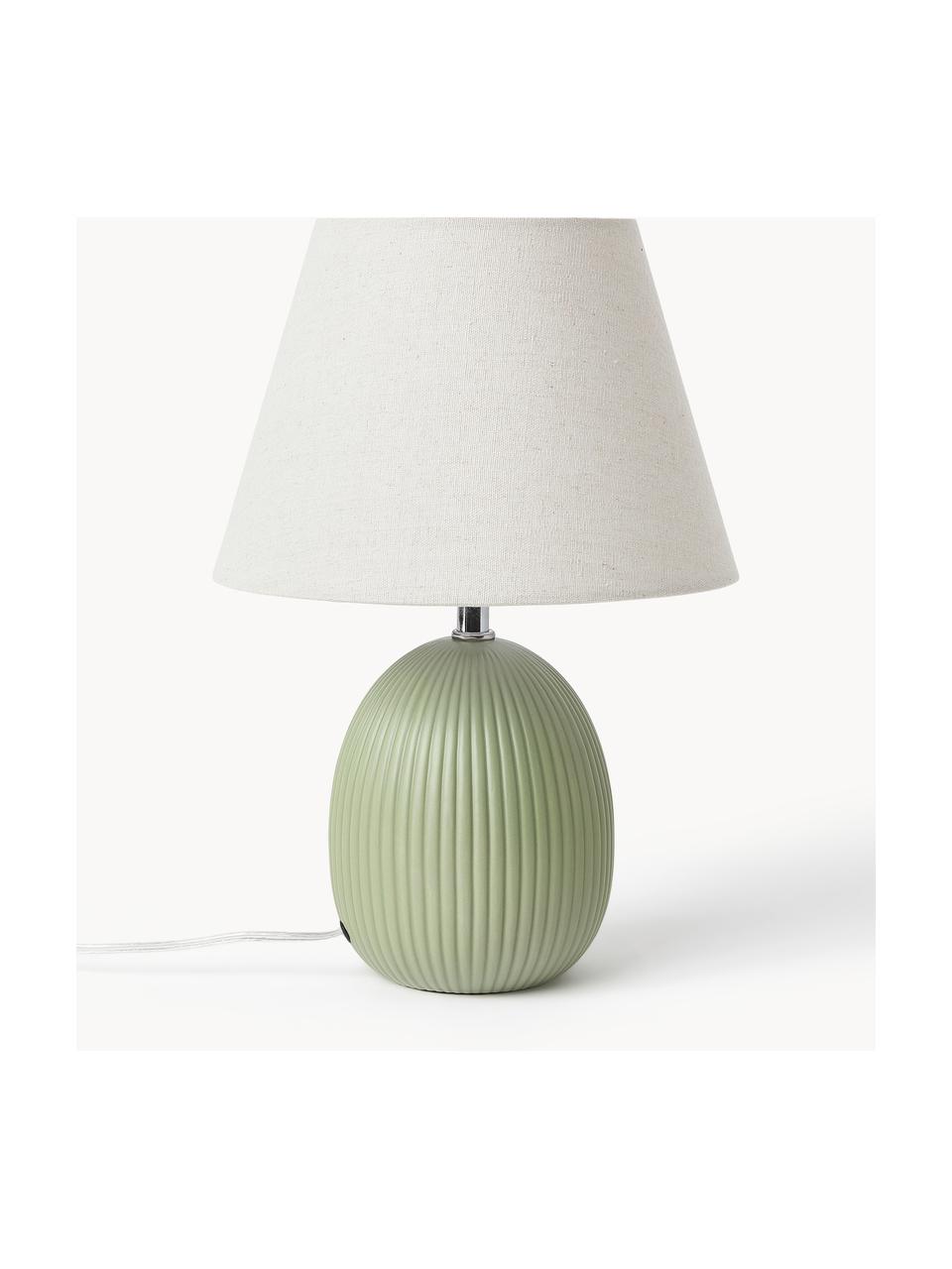 Lampe à poser Desto, Vert olive, Ø 25 x haut. 36 cm