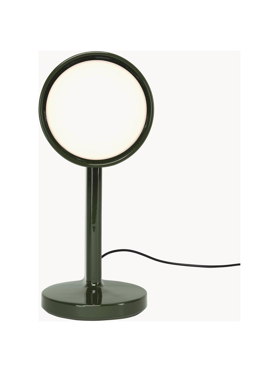 Grande lampe à poser artisanale Ceramique Side, Céramique, Vert foncé, Ø 21 x haut. 50 cm