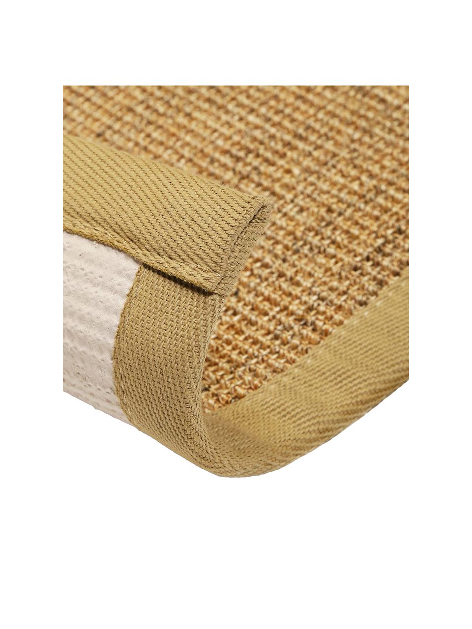 Sisal vloerkleed Leonie in beige, Bovenzijde: 100% sisal vezels, Onderzijde: latex, Beige, B 300 x L 400 cm (Maat XL)