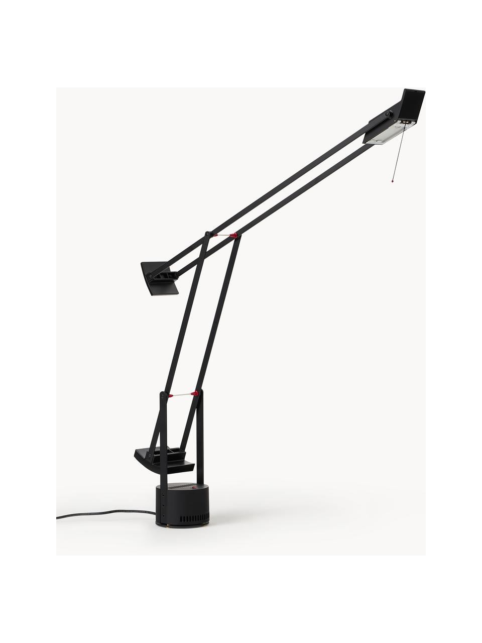 Lampa stołowa Tizio, Stelaż: aluminium powlekane, Czarny, S 78 x W 66 cm