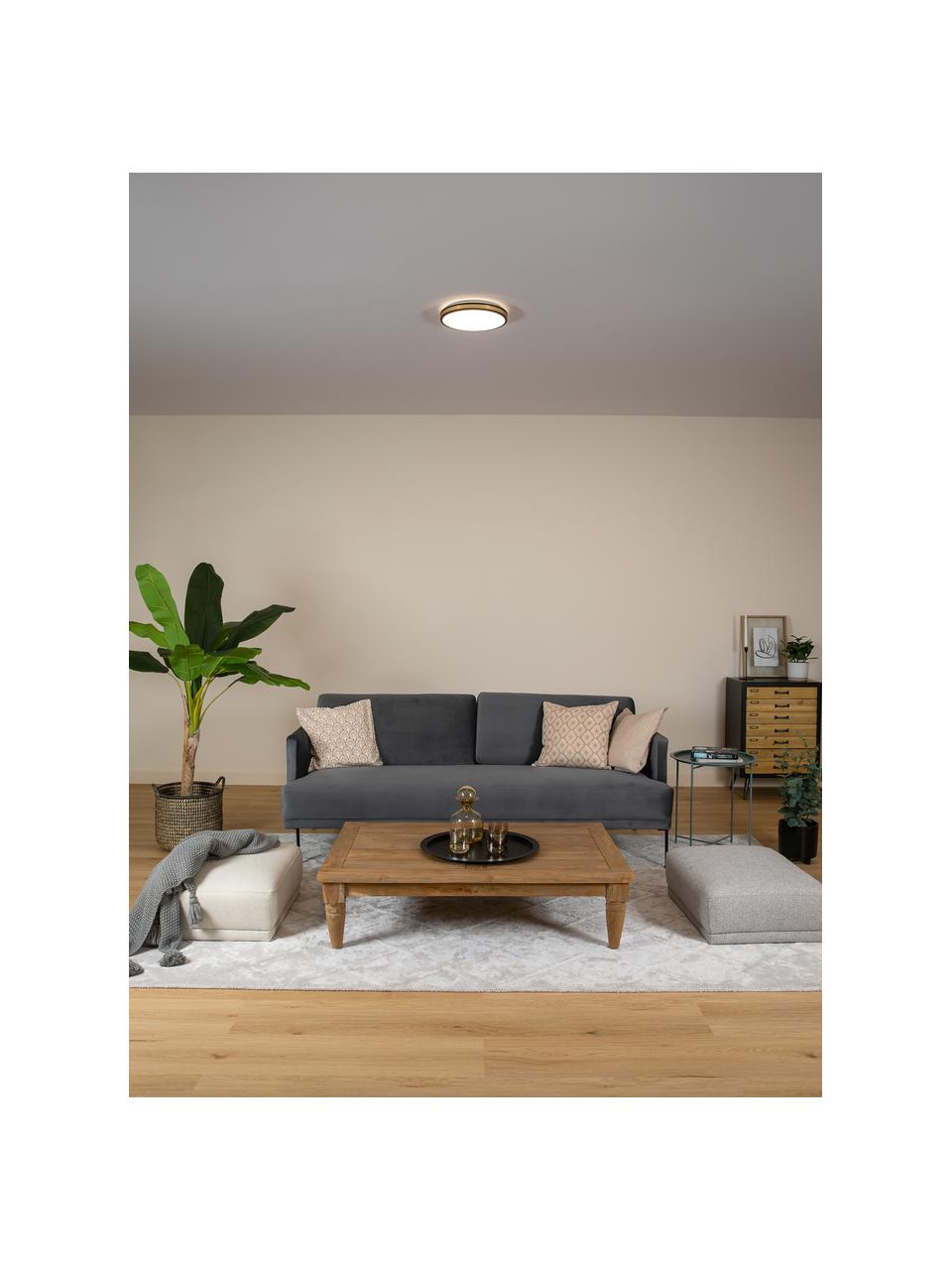 Lampa sufitowa LED Pescaito, Czarny, odcienie złotego, Ø 28 x W 7 cm